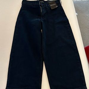 Banana Republic High Rise Wide Leg Crop New 28P